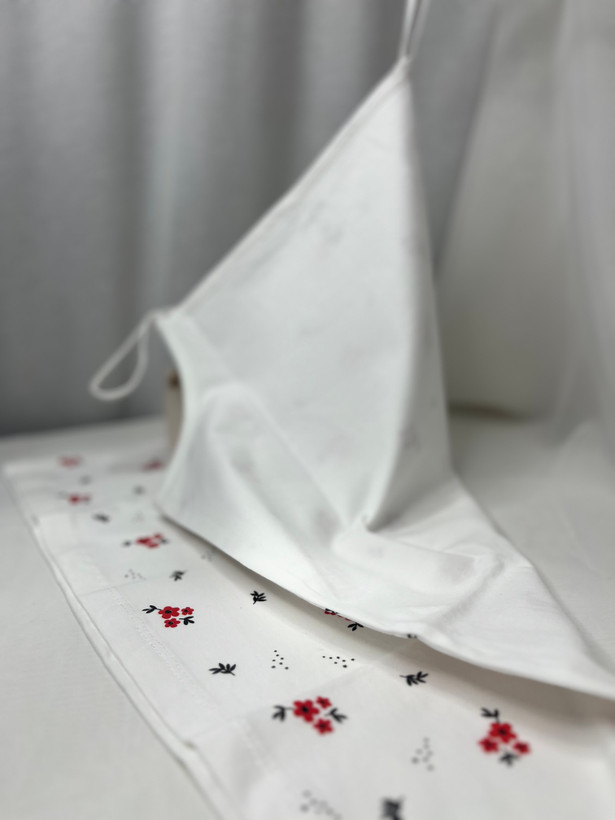 تاپ بندی دونا نخ پنبه گلدار
