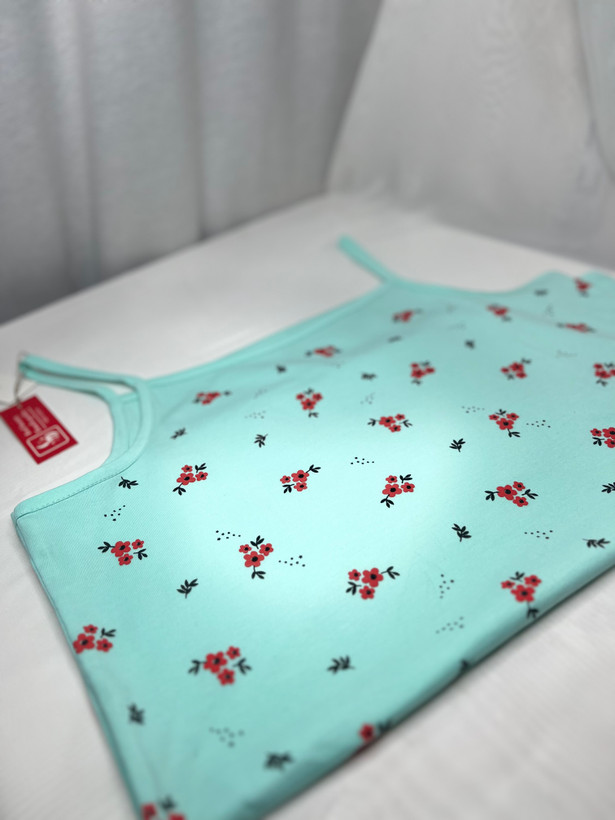 تاپ بندی دونا نخ پنبه گلدار